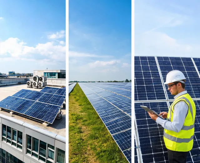 Solar modules across commercial and utility applications